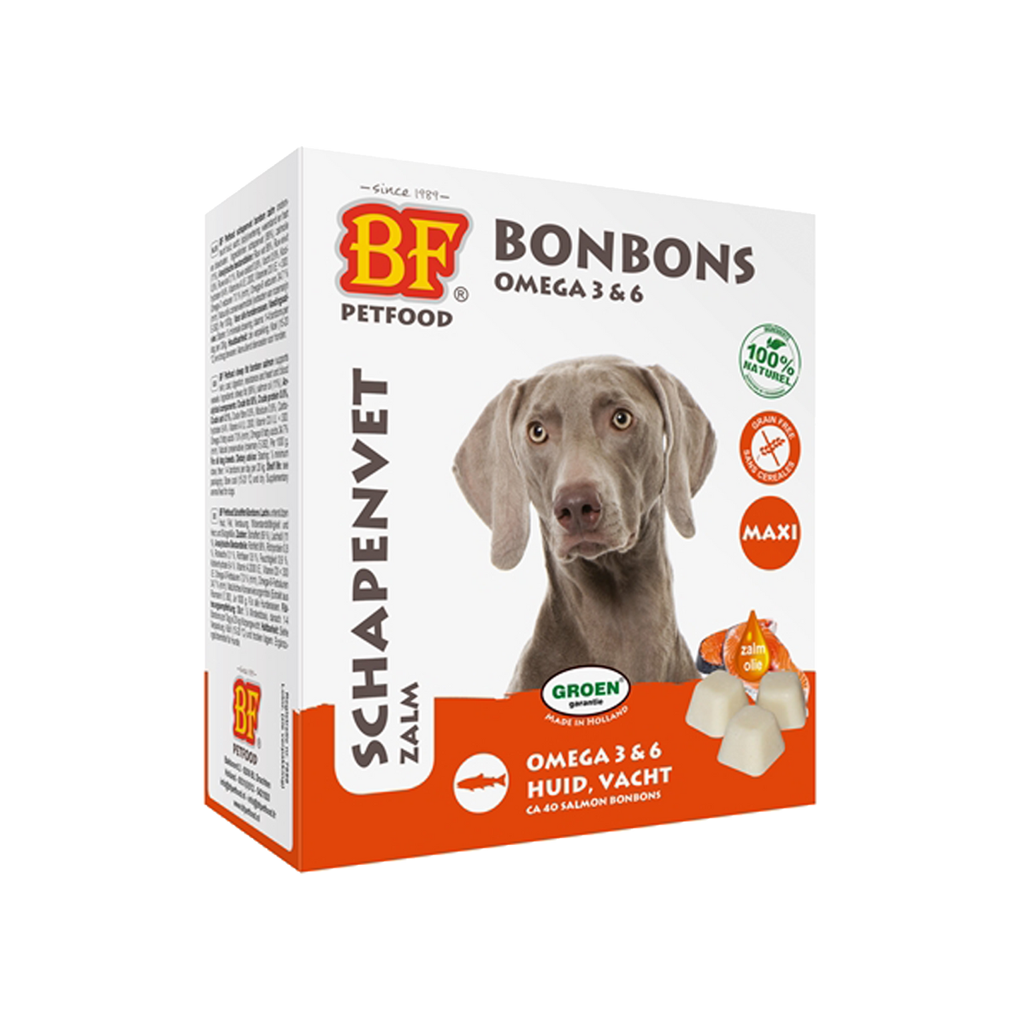 Bf Petfood | Schapenvet maxi bonbons zalm