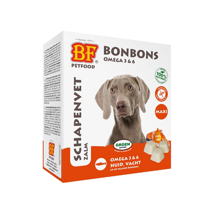 Bf Petfood | Schapenvet maxi bonbons zalm