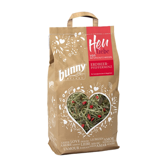 Bunny Nature | Hooi met aardbei en pepermunt - 100 gr