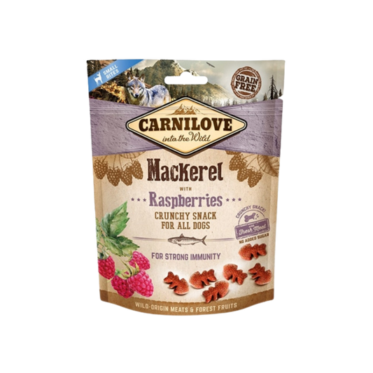 Carnilove Crunchy Snack Makreel / Framboos - 200 gram