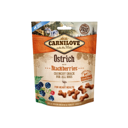 Carnilove Crunchy Snack Struisvogel / Zwarte Bes - 200 gram