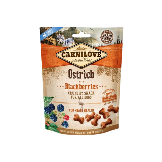 Carnilove Crunchy Snack Struisvogel / Zwarte Bes - 200 gram