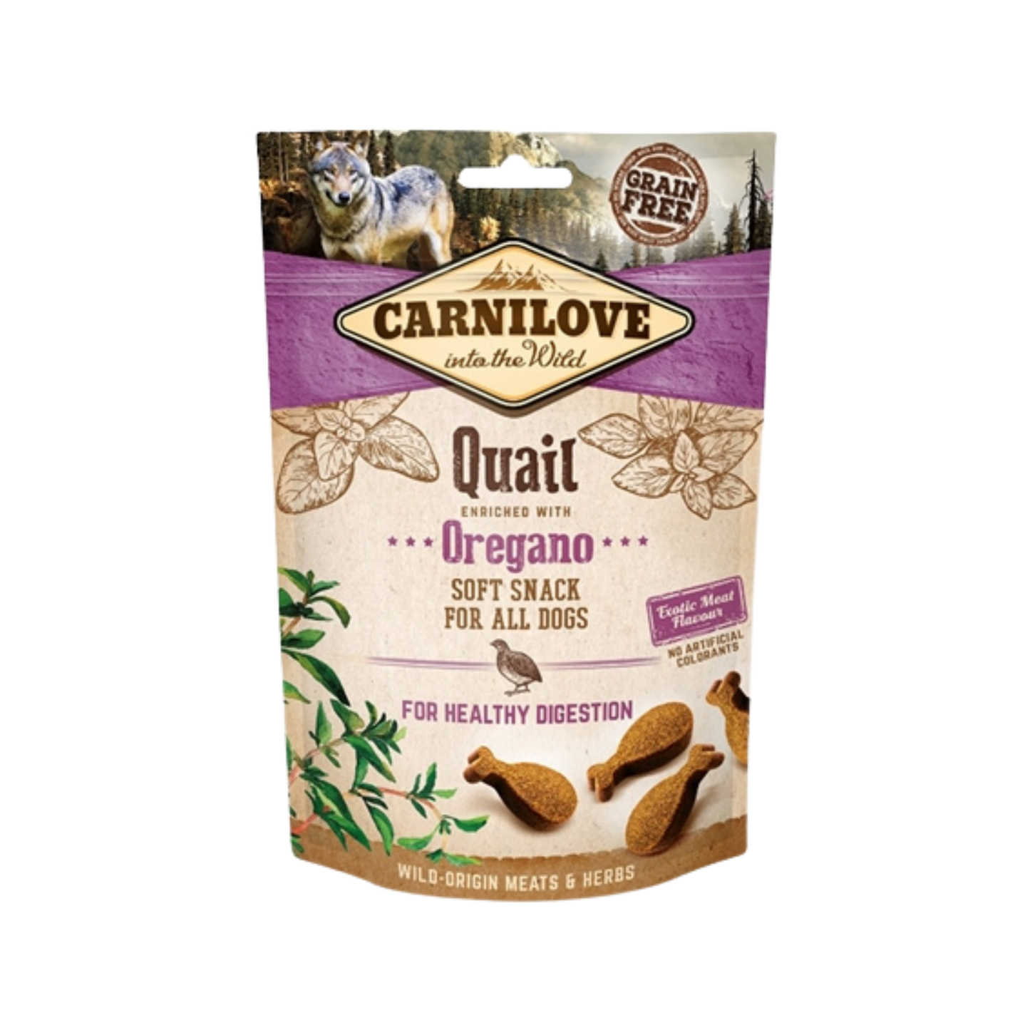 Carnilove Soft Snack Kwartel / Oregano - 200 gram