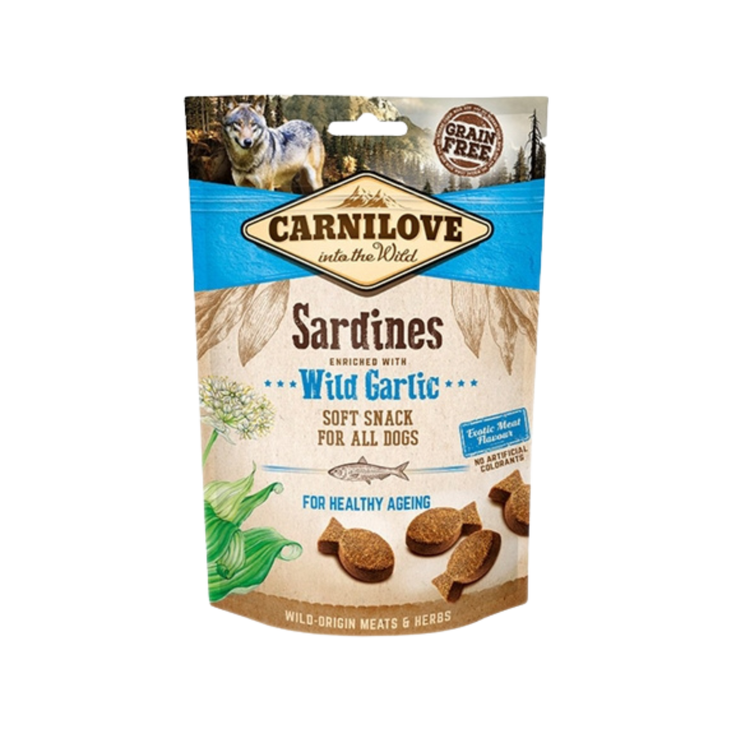 Carnilove Soft Snack Sardines / Wilde Knoflook