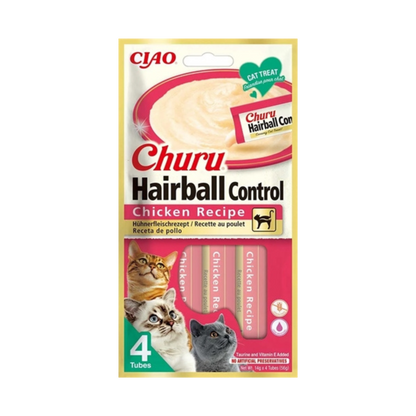 Inaba Churu Hairball Chicken Recipe - 4 x 14 gram