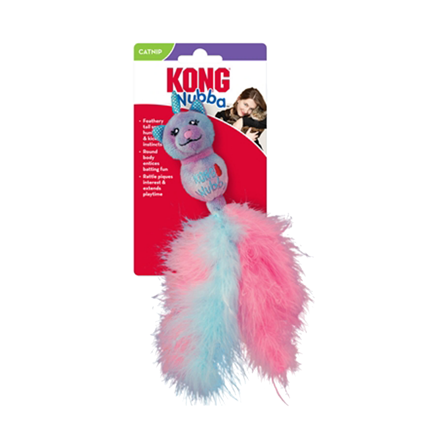 Kong | Wubba Caticorn met ratel, veren en catnip