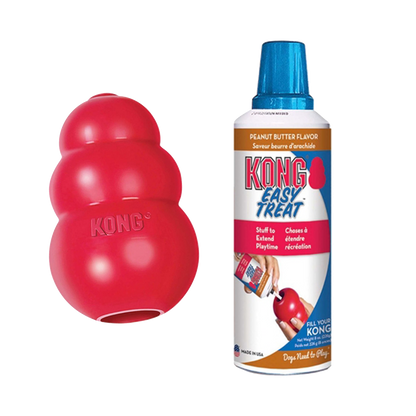 Kong classic met Easy Treat Pindakaas