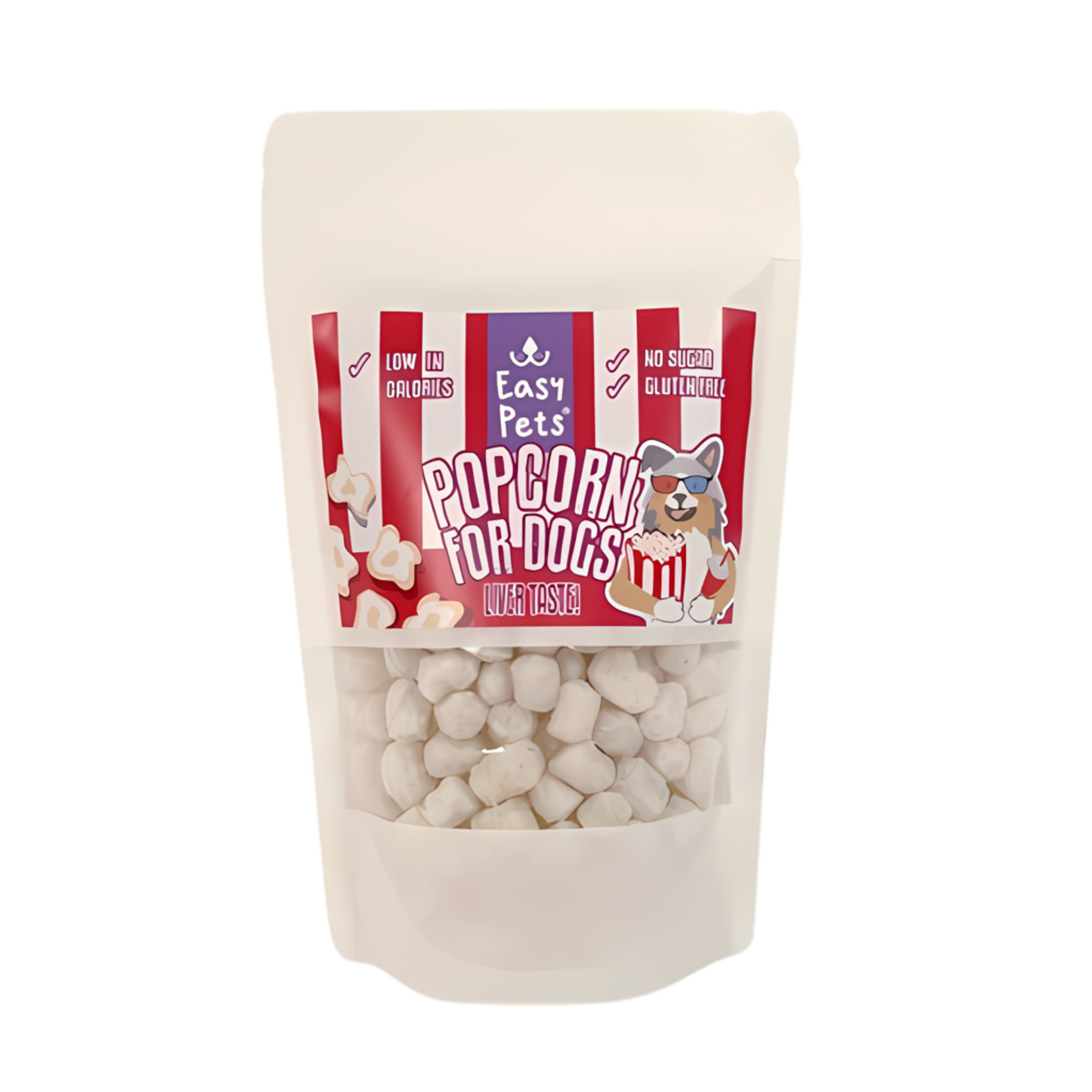 Easy Pets Popcorn voor honden met leversmaak