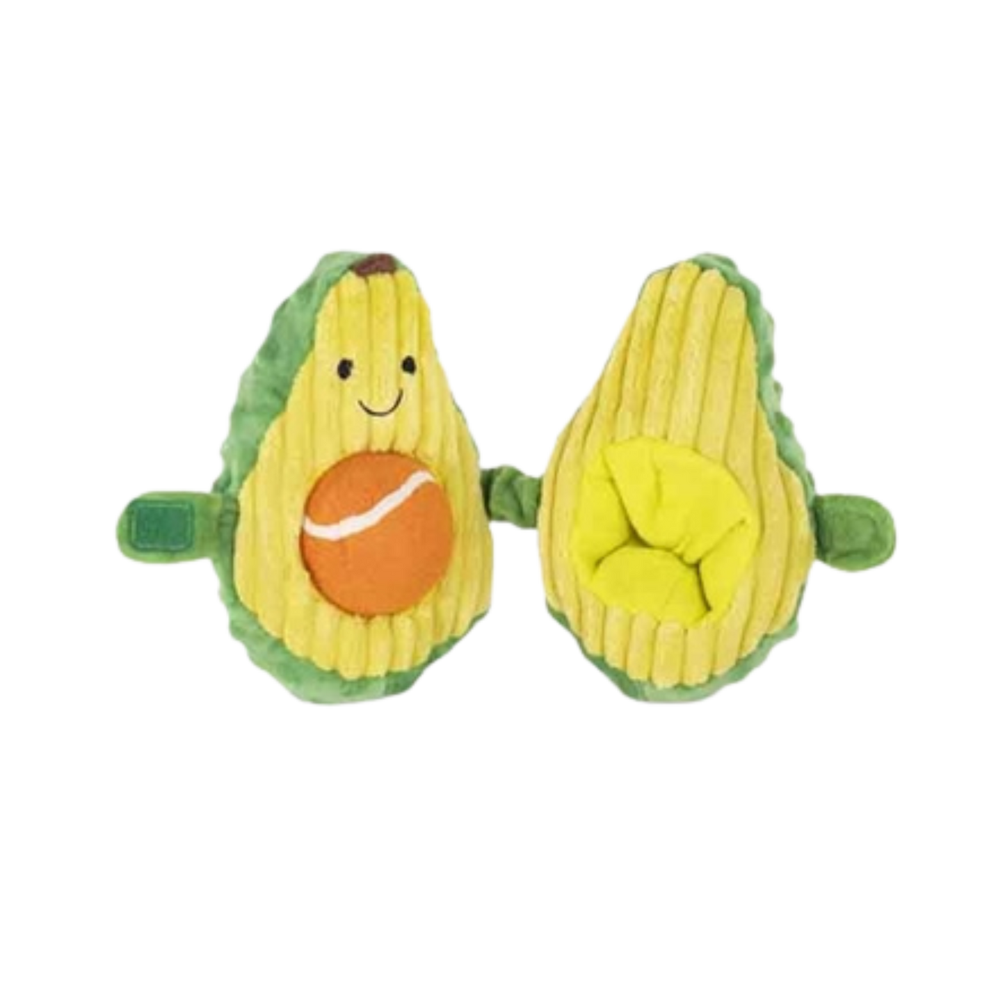 Pluche avocado met tennisbal - 26 cm