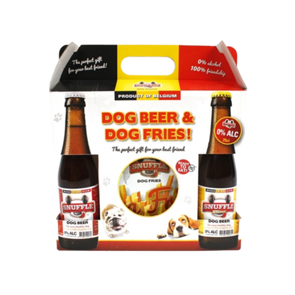 Snuffle Gift Box met hondenbier en patat