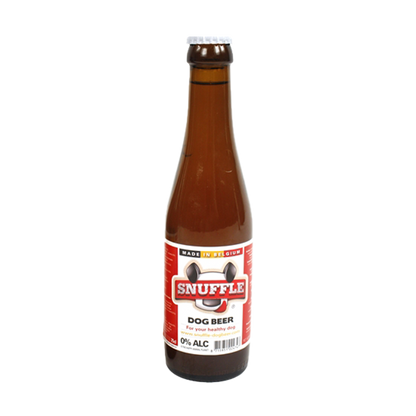 Snuffle | Hondenbier rundsmaak in glazen fles