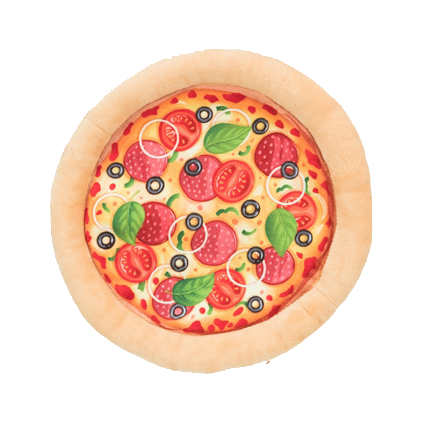 Trixie | Pluche Pizza met ritselpapier - 26 cm